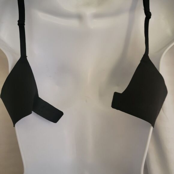 34A AUDEN Womens Black Plunging Padded Underwire Back Closure Push-Up Bra 3D - Picture 6 of 10